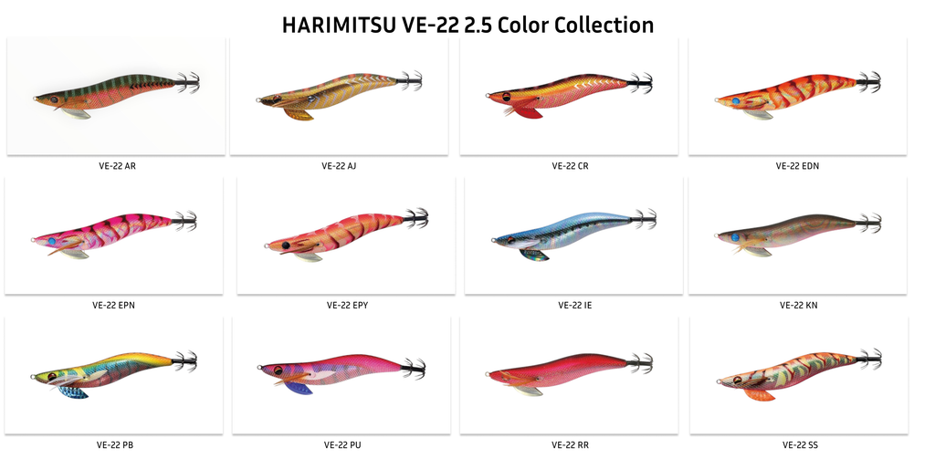 Harimitsu Sumizoku VE-22 Squid Jig 2.5 – 07 AR