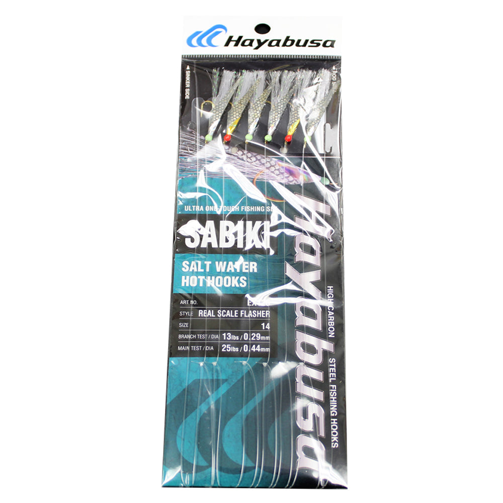 Hayabusa EX126 Sabiki - Red Scale Flasher