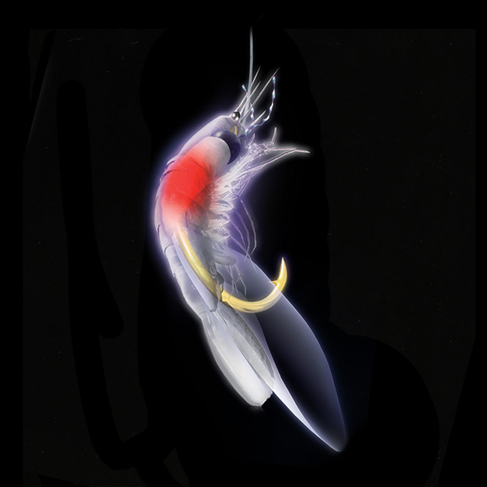 Hayabusa EX127 Sabiki - UV White Shrimp