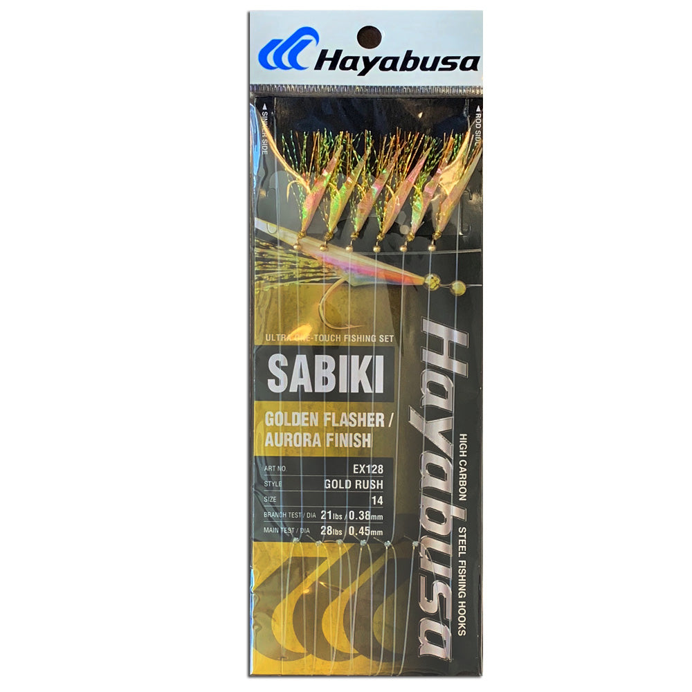 Hayabusa EX128 Sabiki - Golden Flasher