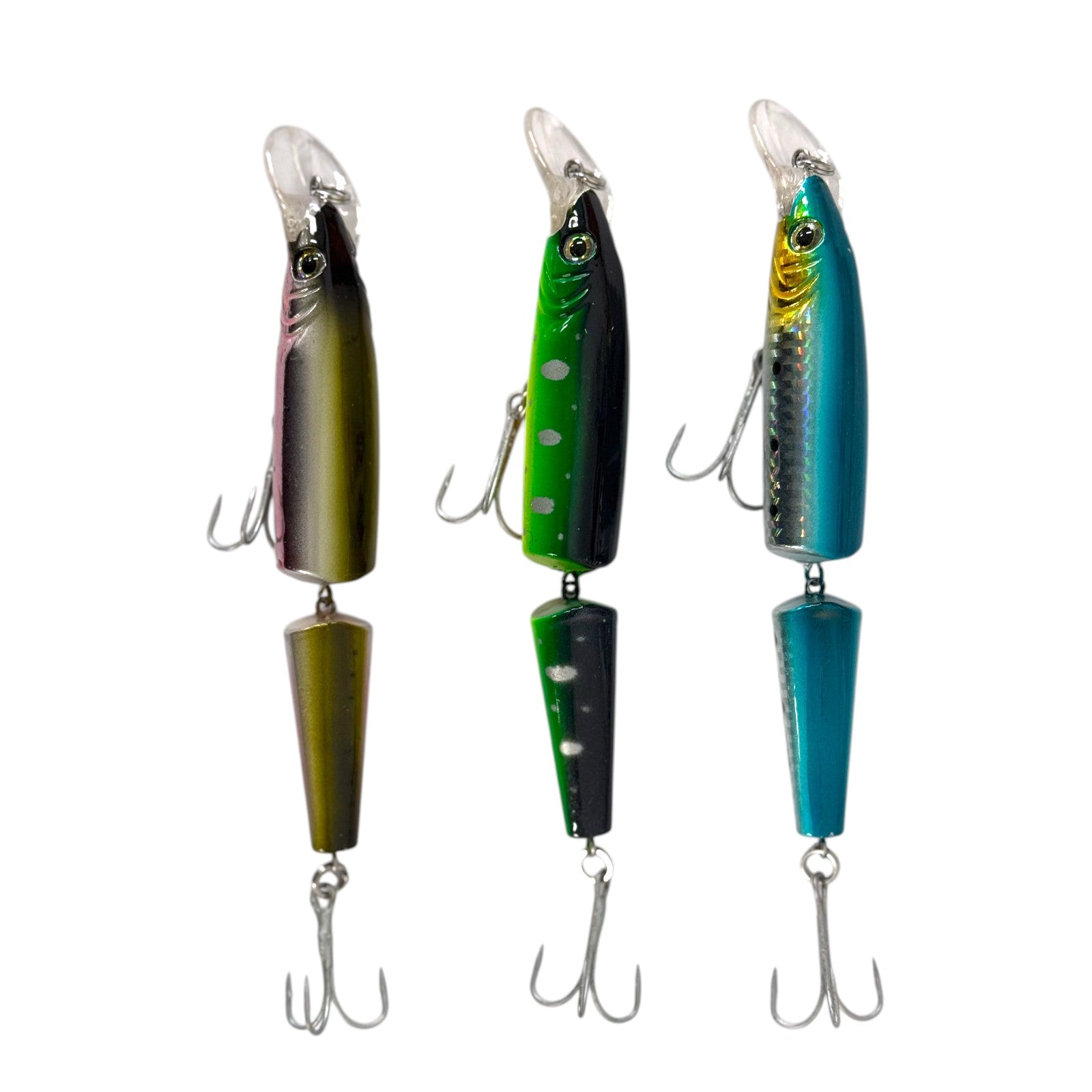 Forceten Size 14 Assorted Colours Outback Wobbler Fishing Lure - 3 Pack