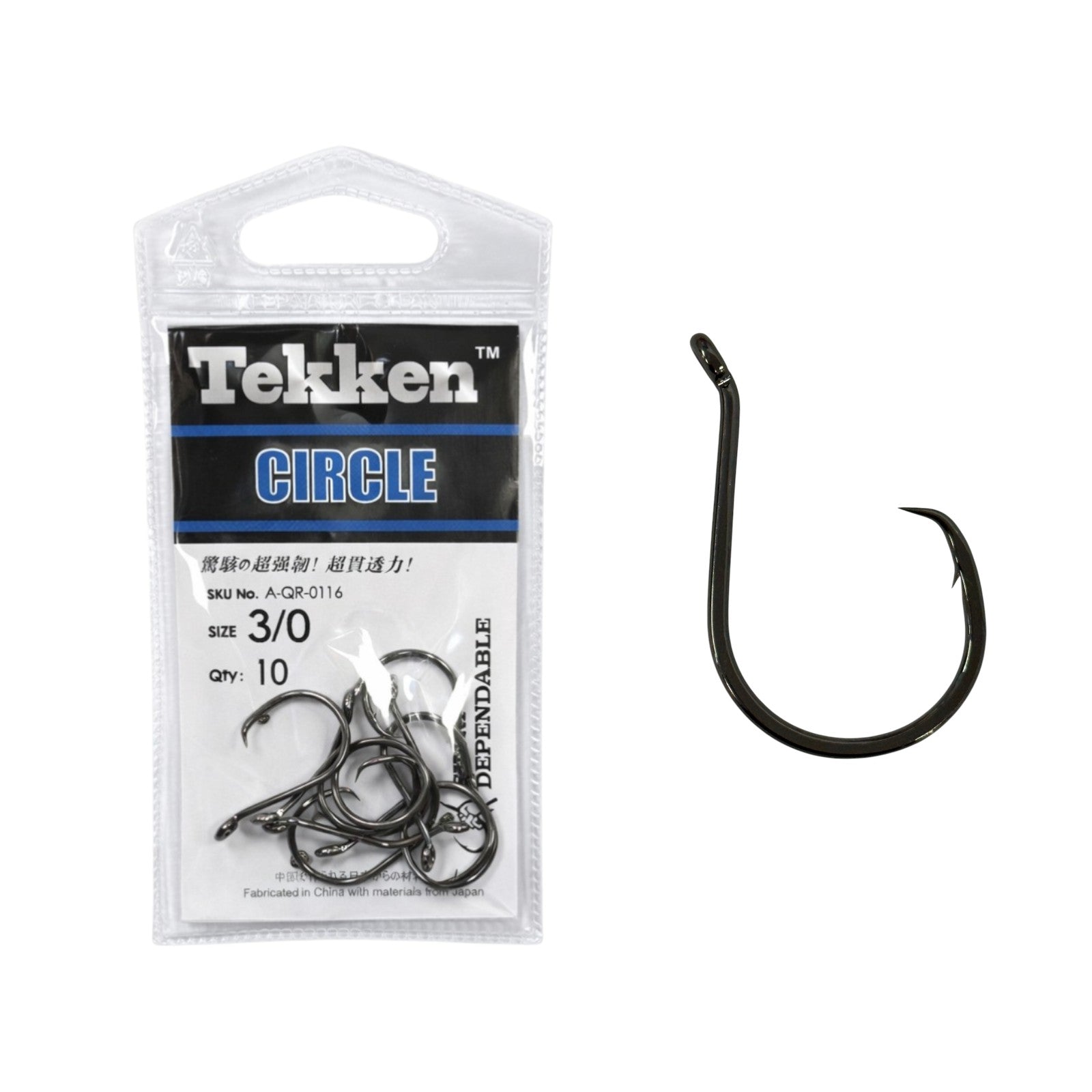 Tekken 3/0 Circle Hooks - 10 Pack