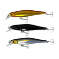 Forceten Size 6 Assorted Colours Outback Minnow Fishing Lure - 3 Pack
