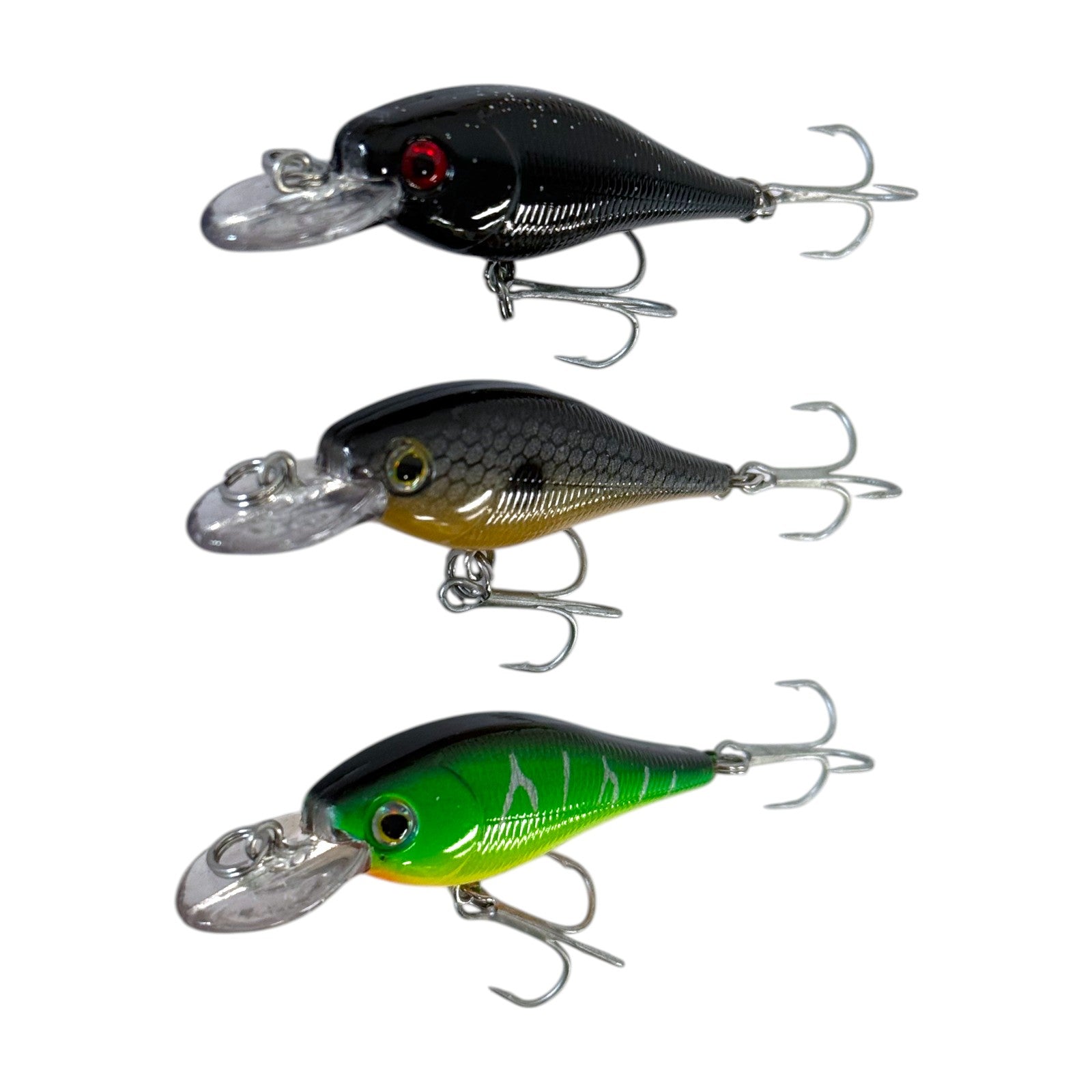 Forceten Size 8 Assorted Colours Outback Minnow Fishing Lure - 3 Pack
