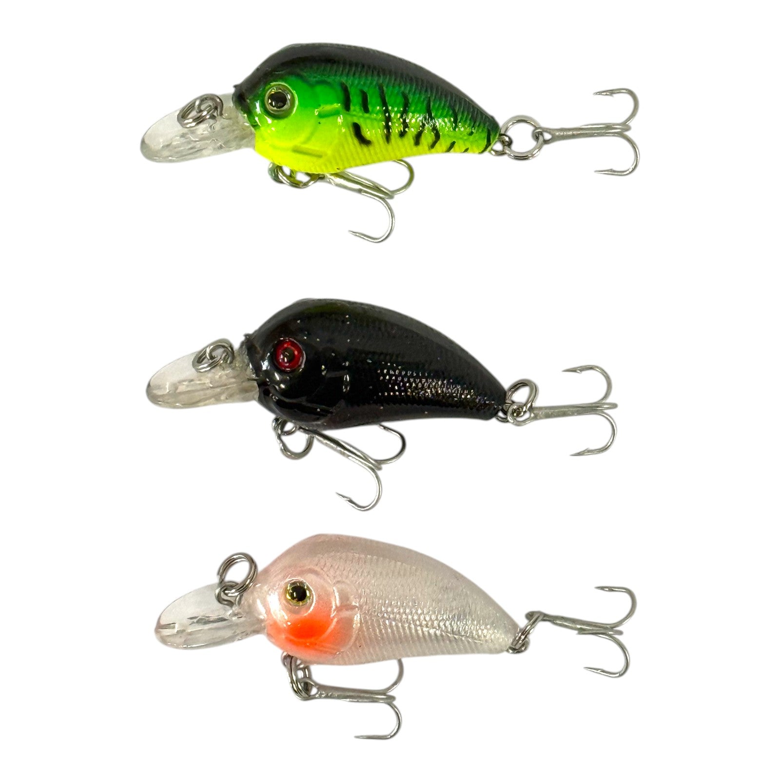 Forceten Size 5 Assorted Colours Outback Jewel Fishing Lure - 3 Pack