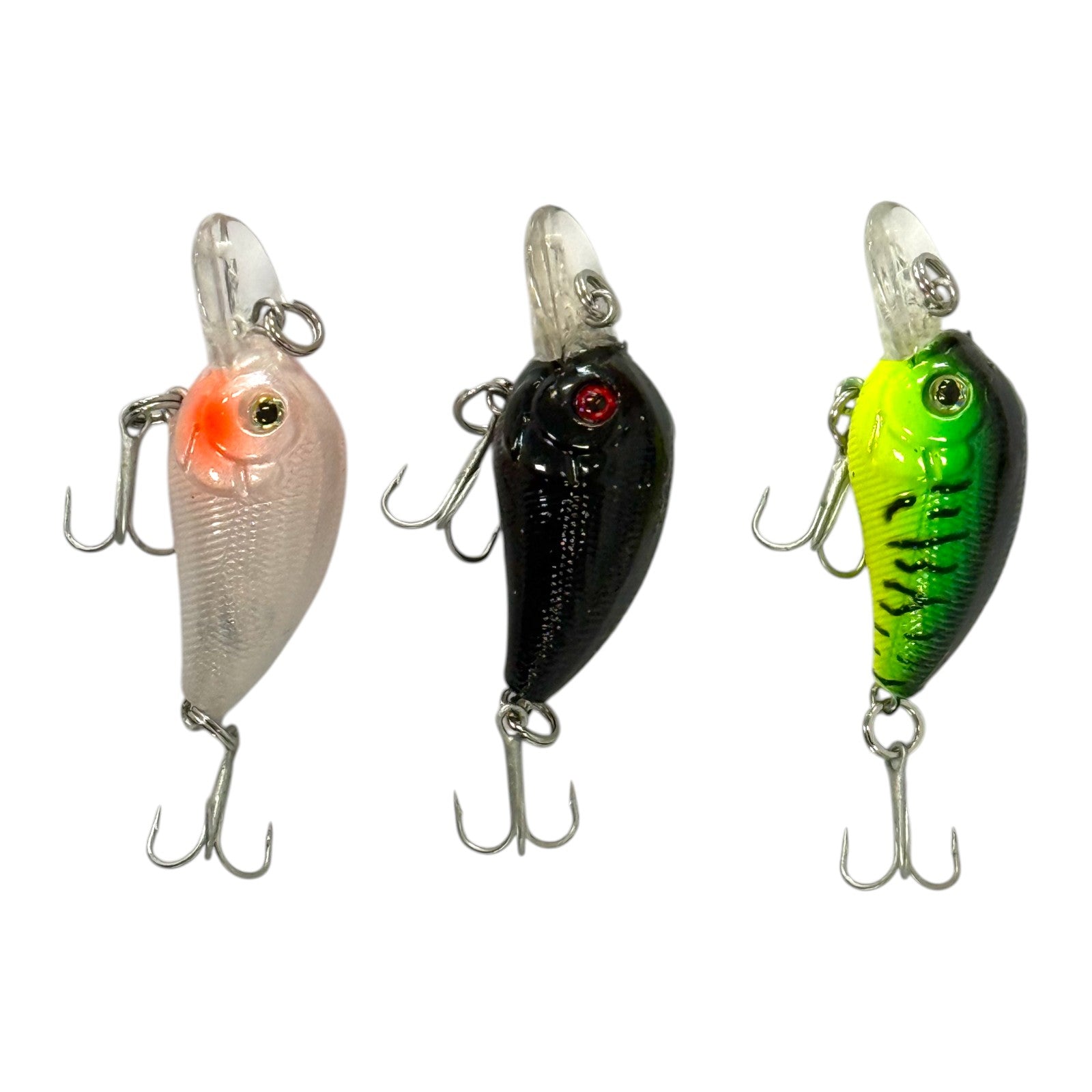 Forceten Size 5 Assorted Colours Outback Jewel Fishing Lure - 3 Pack