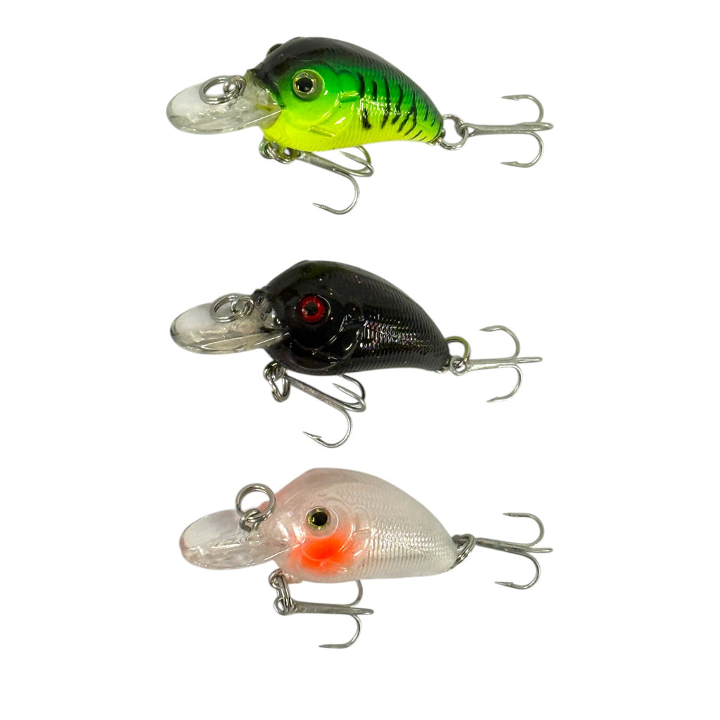 Forceten Size 5 Assorted Colours Outback Jewel Fishing Lure - 3 Pack