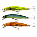 Forceten Assorted Colours Outback Jerk Bait Fishing Lure - 3 Pack