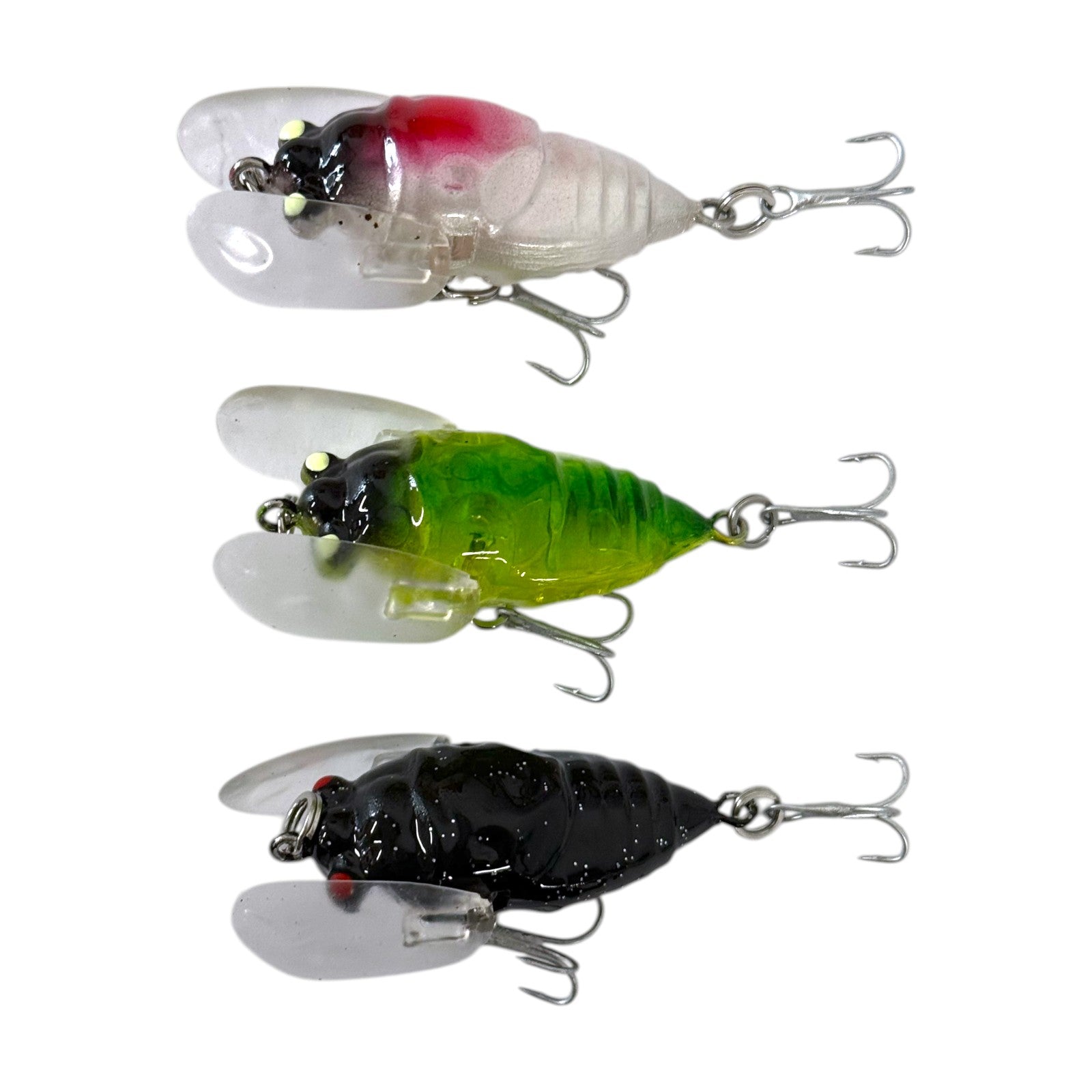 Forceten Assorted Colours Outback Cicada Fishing Lure - 3 Pack