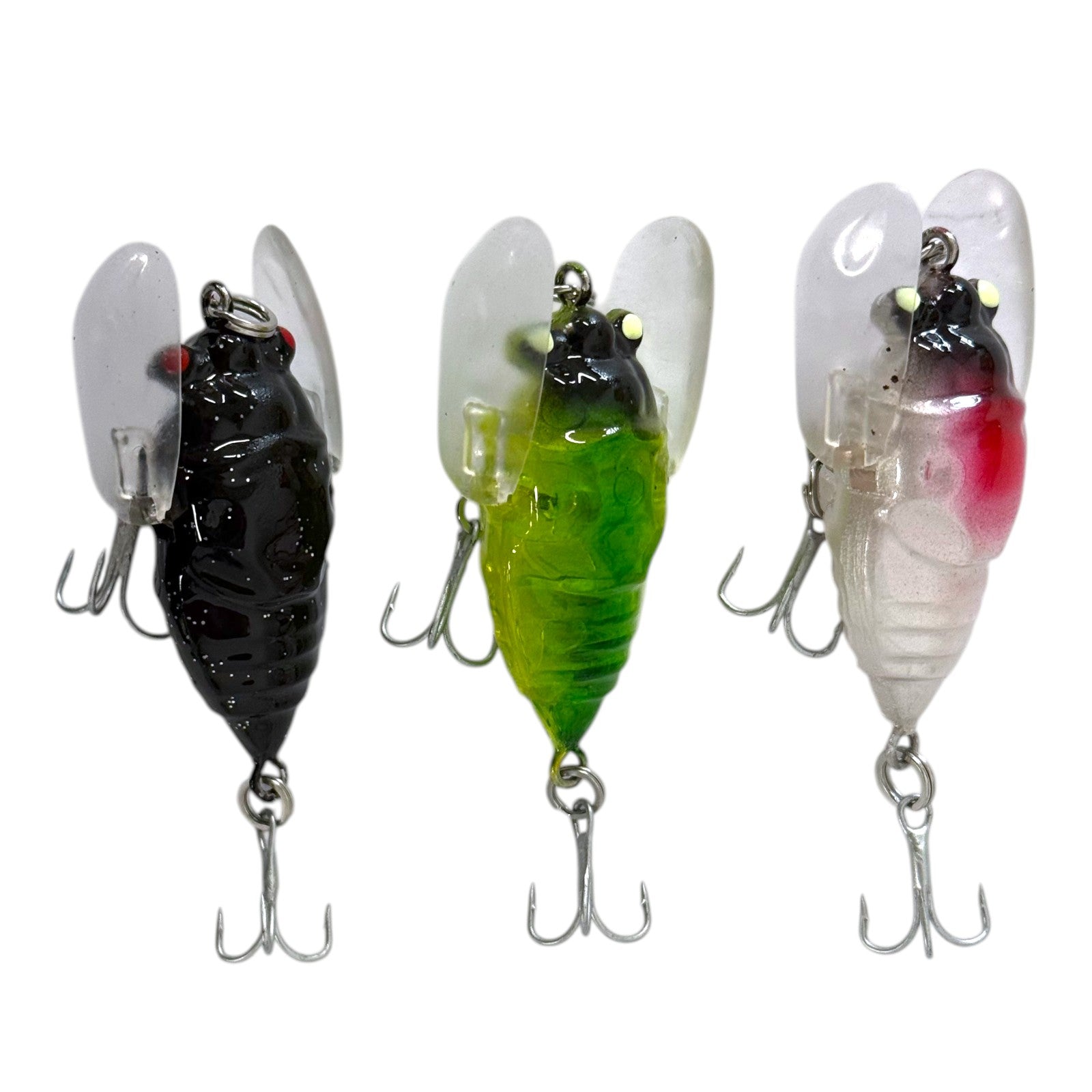 Forceten Assorted Colours Outback Cicada Fishing Lure - 3 Pack