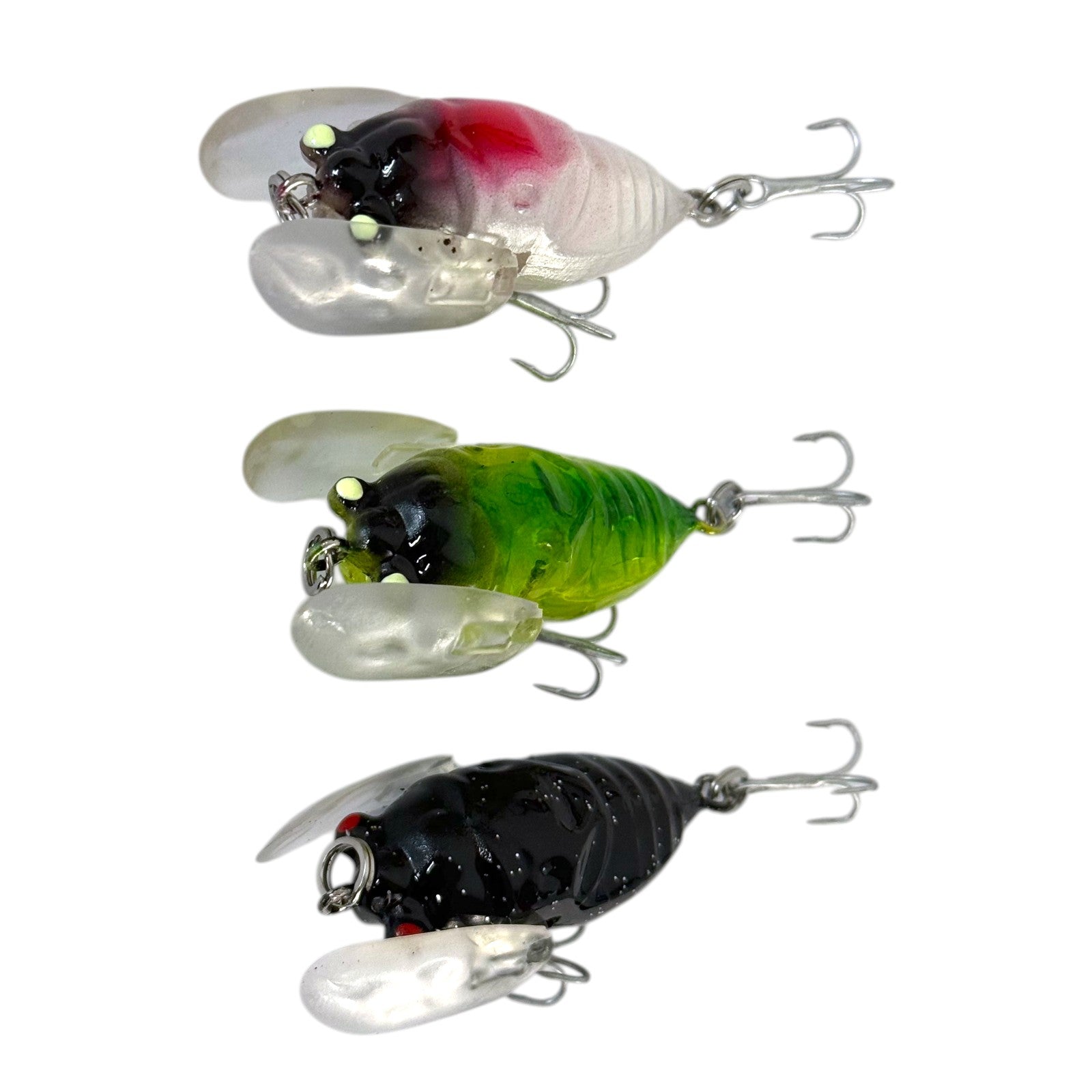 Forceten Assorted Colours Outback Cicada Fishing Lure - 3 Pack