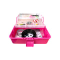 Forceten 130 Piece Kids Fishing Kit - Pink