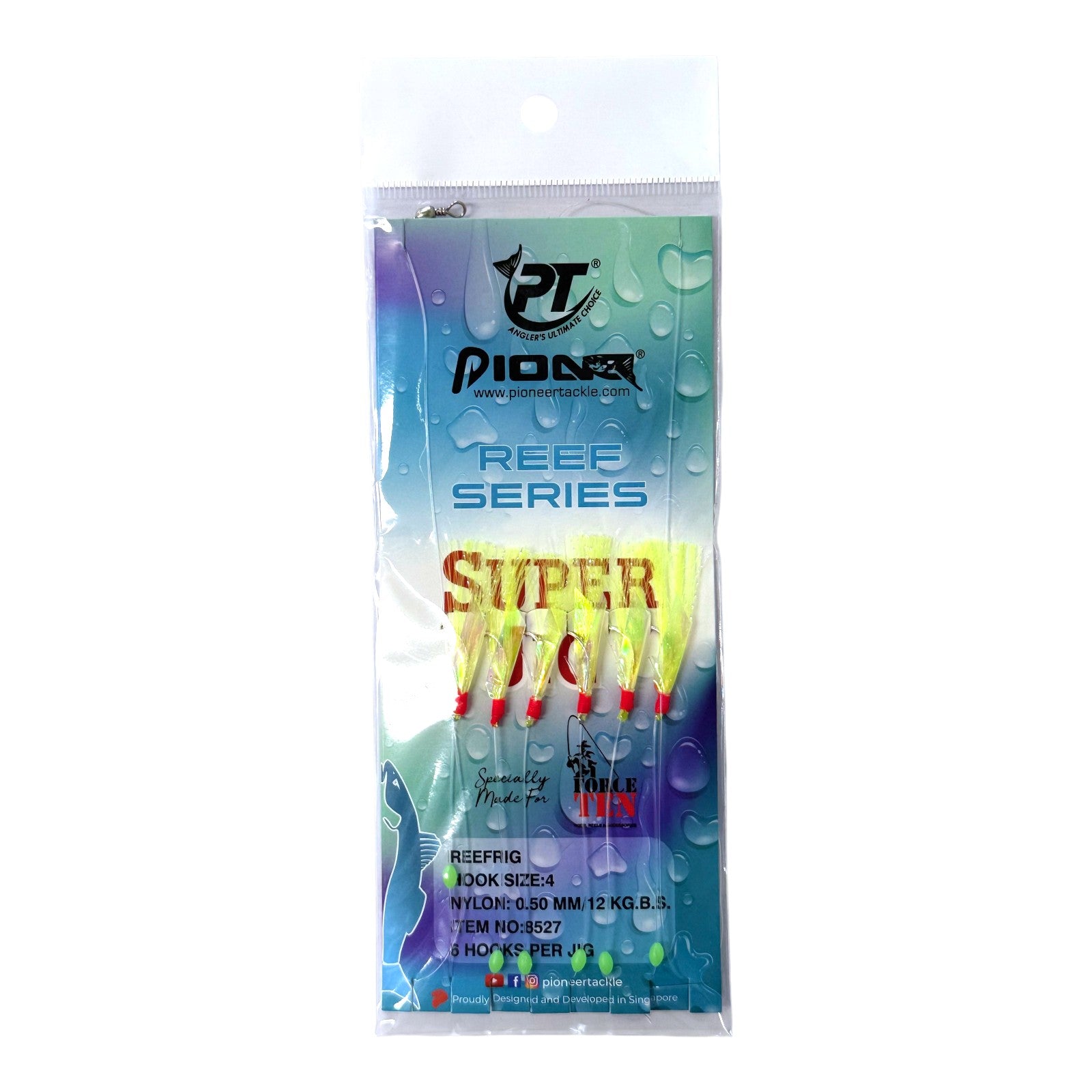 Forceten Herring Series 525 Super Jig Baitfish Catcher Rig - 4 Pack