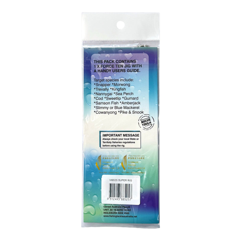 Forceten Herring Series 525 Super Jig Baitfish Catcher Rig - 4 Pack