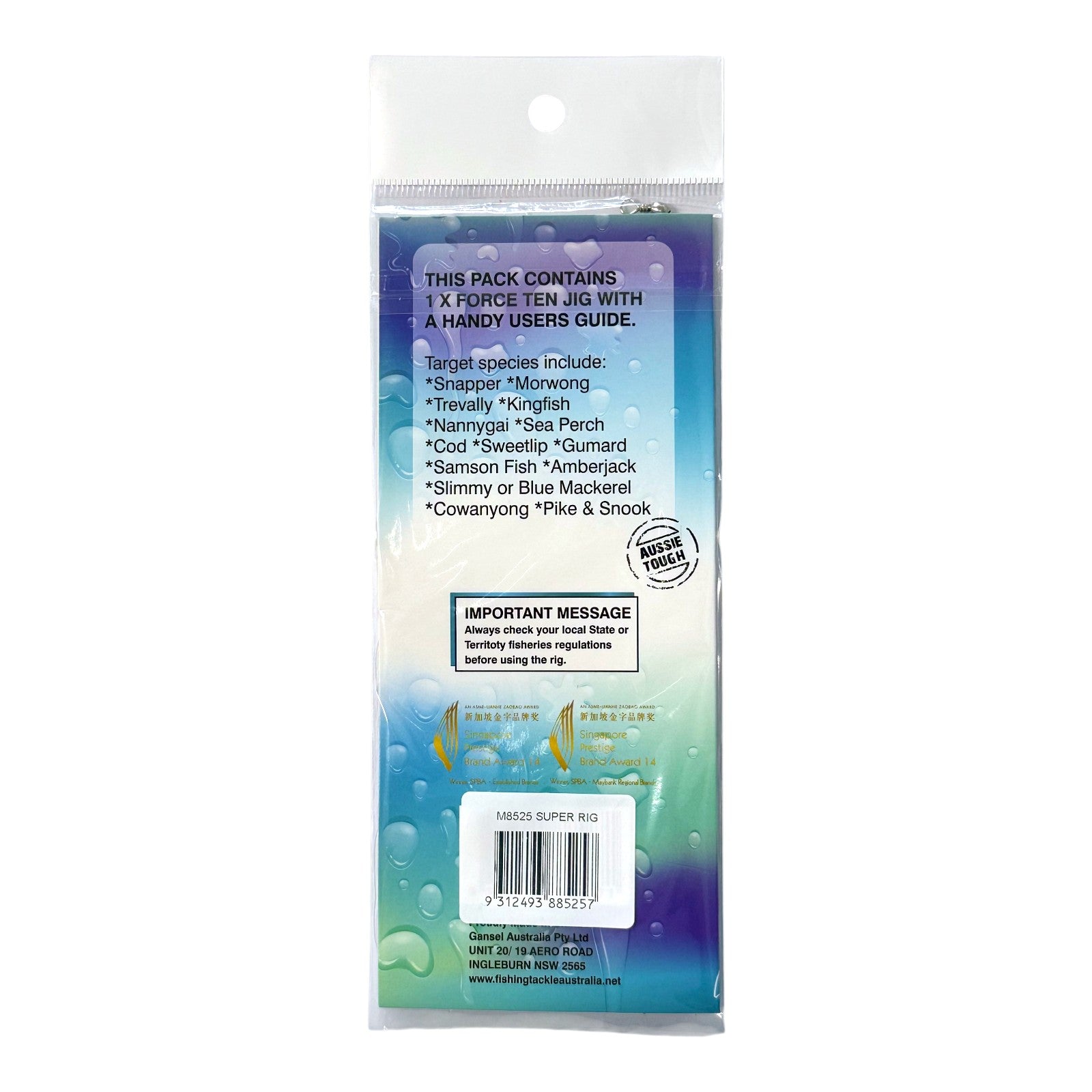 Forceten Herring Series 525 Super Jig Baitfish Catcher Rig - 4 Pack