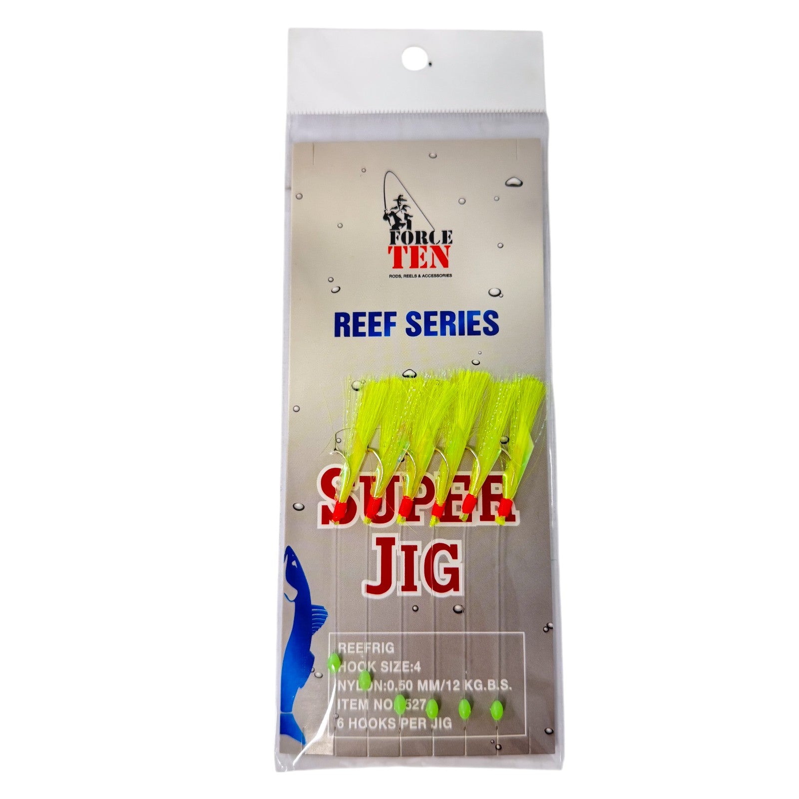 Forceten Reefrig Series 527 Super Jig Offshore Reef Rig - 4 Pack