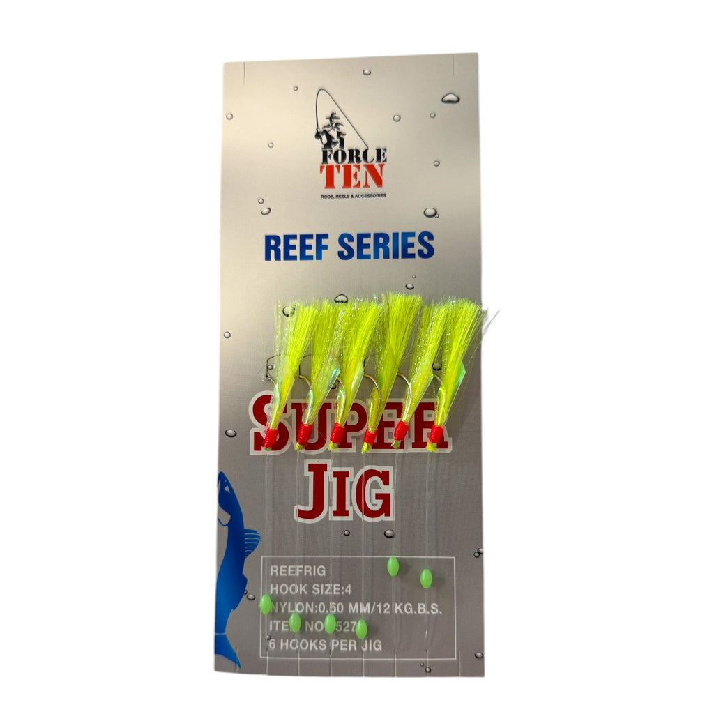 Forceten Reefrig Series 527 Super Jig Offshore Reef Rig - 4 Pack