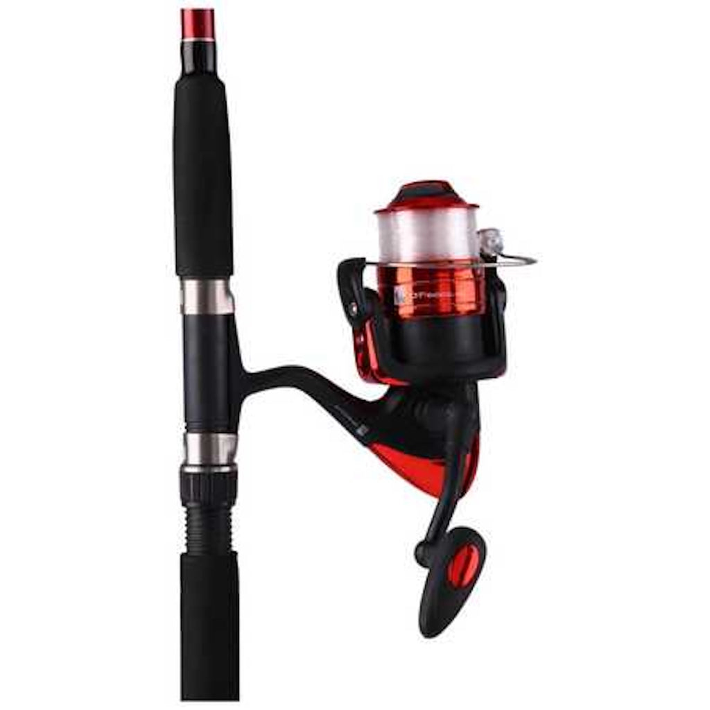 Forceten 8ft Red Travel Stick Fishing Combo