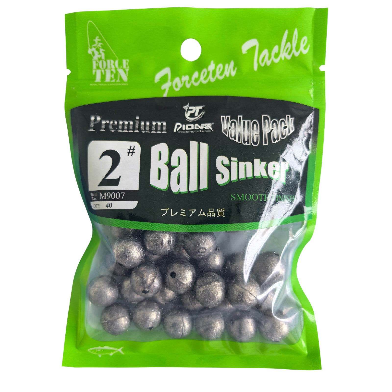 Forceten Size 2 Ball Fishing Sinker Value Pack