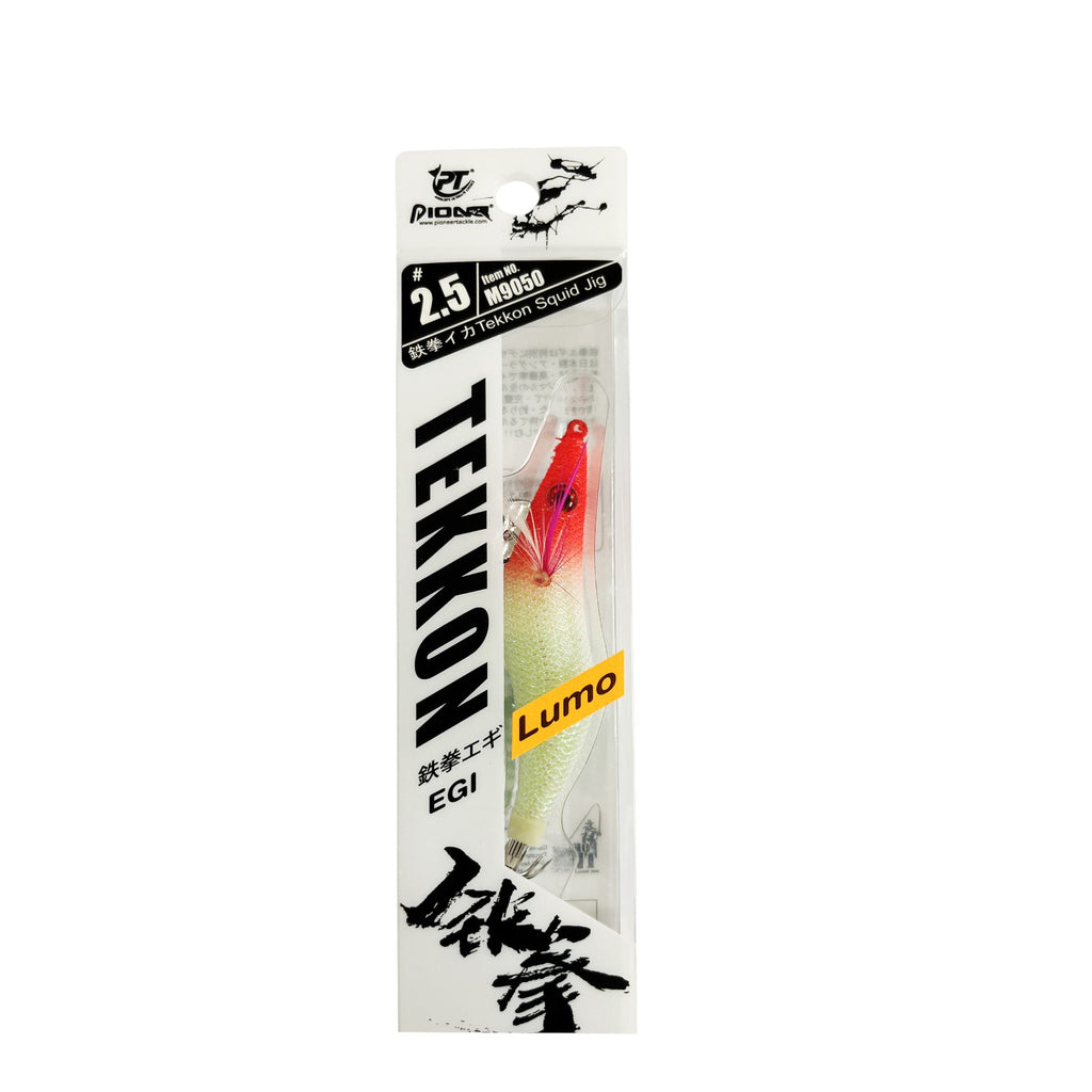 Tekken Assorted Colours Size 2.5 Squid Jigs - 4 Pack