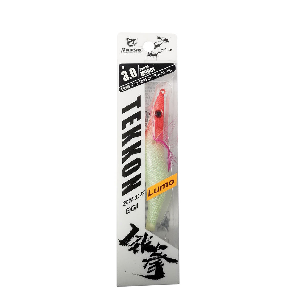 Tekken Assorted Colours Size 3.0 Squid Jigs - 4 Pack