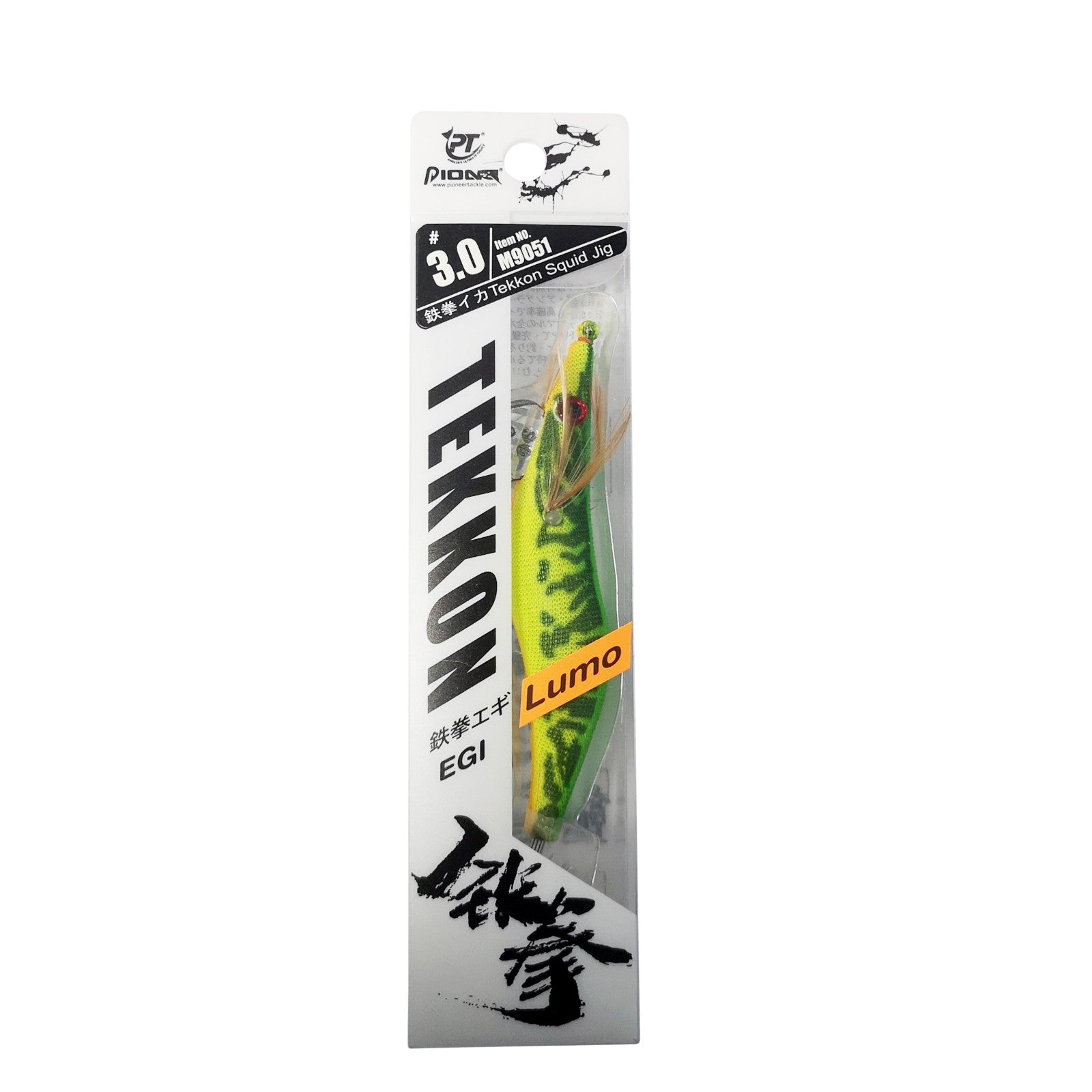 Tekken Assorted Colours Size 3.0 Squid Jigs - 4 Pack