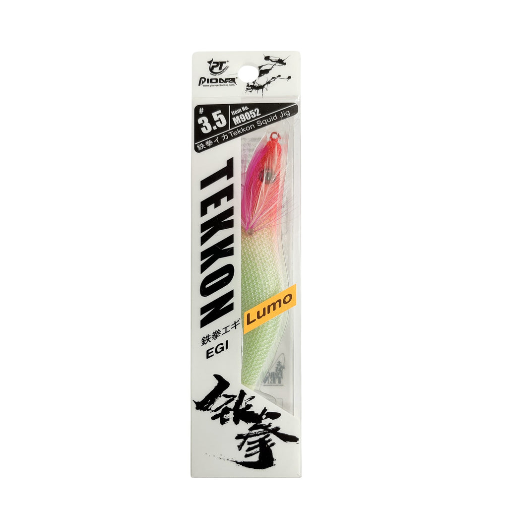 Tekken Assorted Colours Size 3.5 Squid Jigs - 4 Pack