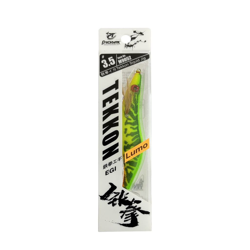 Tekken Assorted Colours Size 3.5 Squid Jigs - 4 Pack