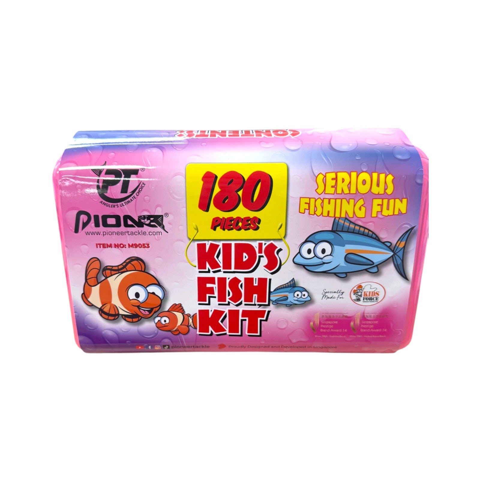 Forceten 180 Piece Estuary Tackle Kit - Pink