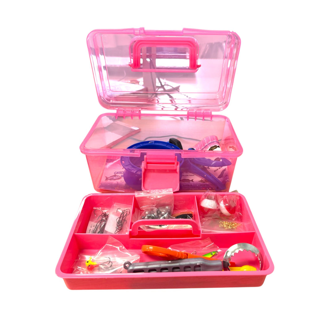 Forceten 180 Piece Estuary Tackle Kit - Pink