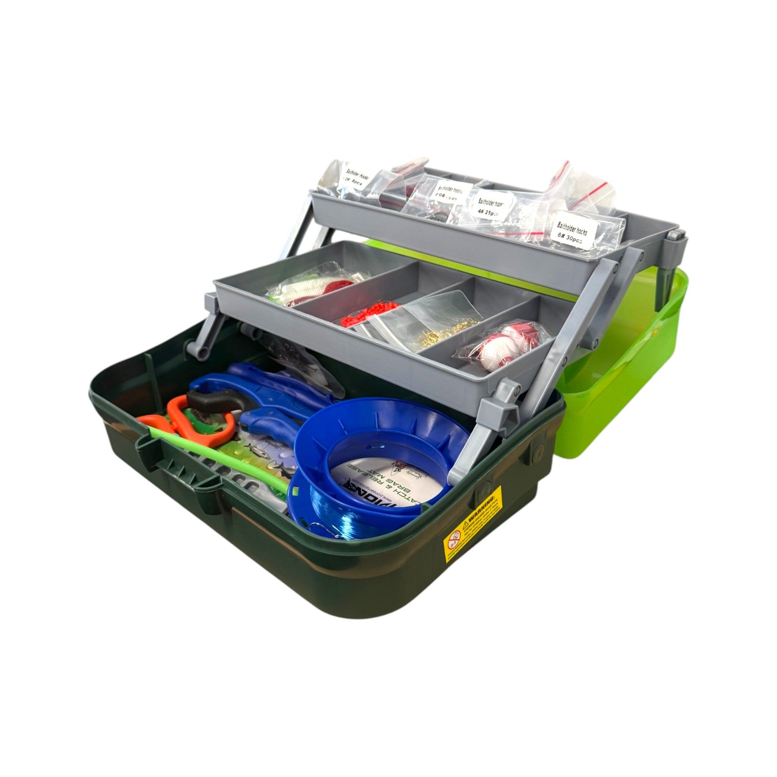 Forceten 400 Piece General Purpose Fishing Tackle Kit - 2 Tray