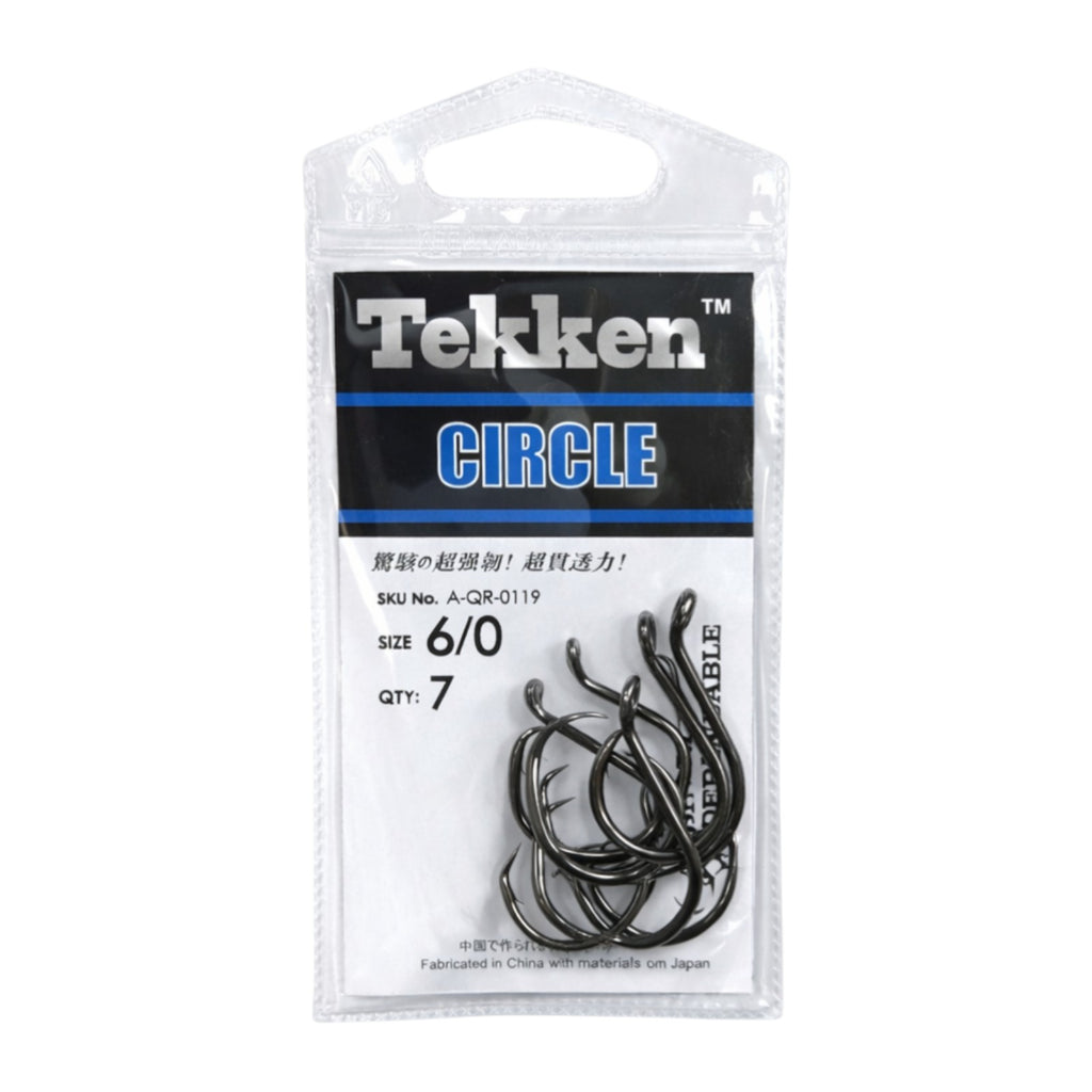 Tekken 6/0 Circle Hooks - 7 Pack