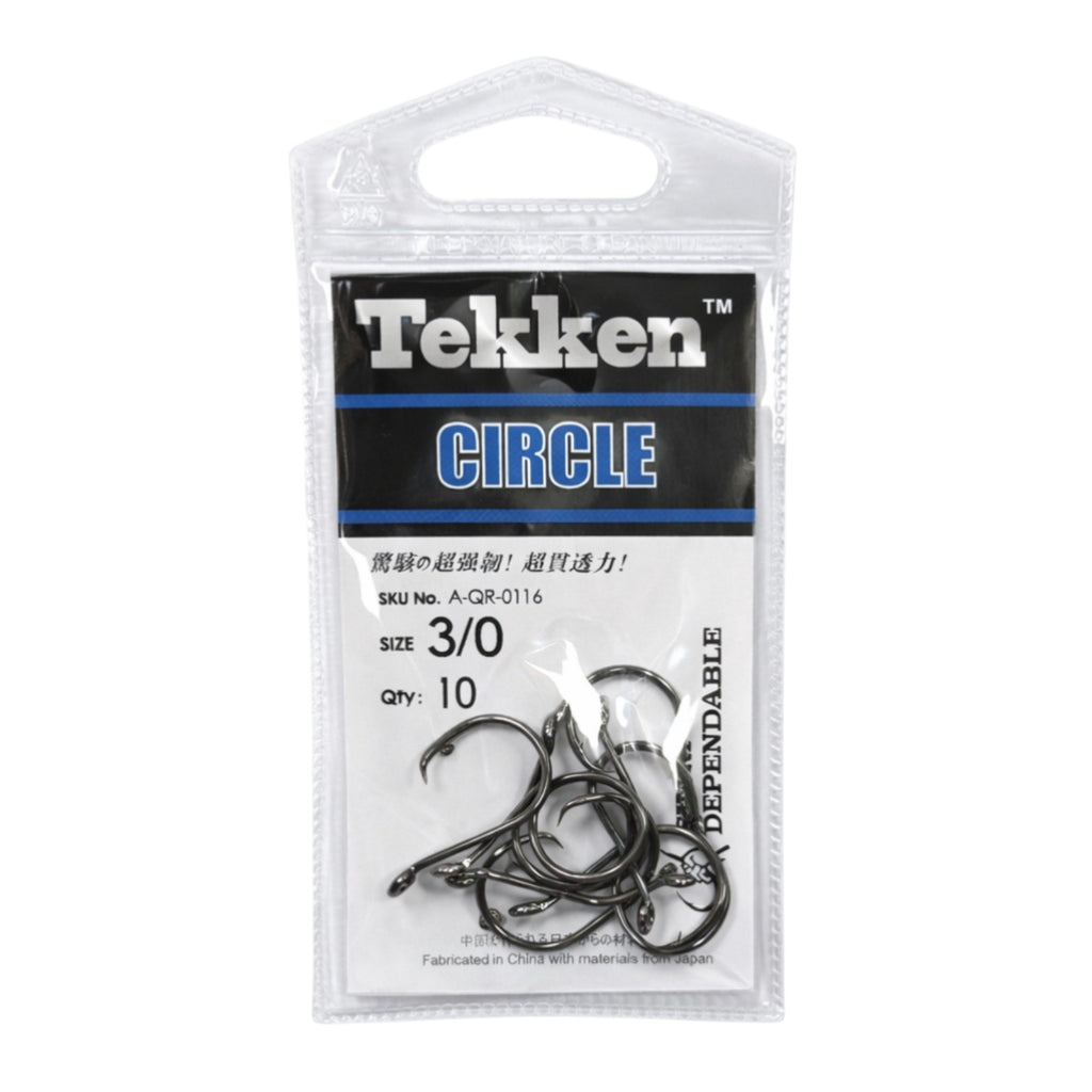 Tekken 3/0 Circle Hooks - 10 Pack
