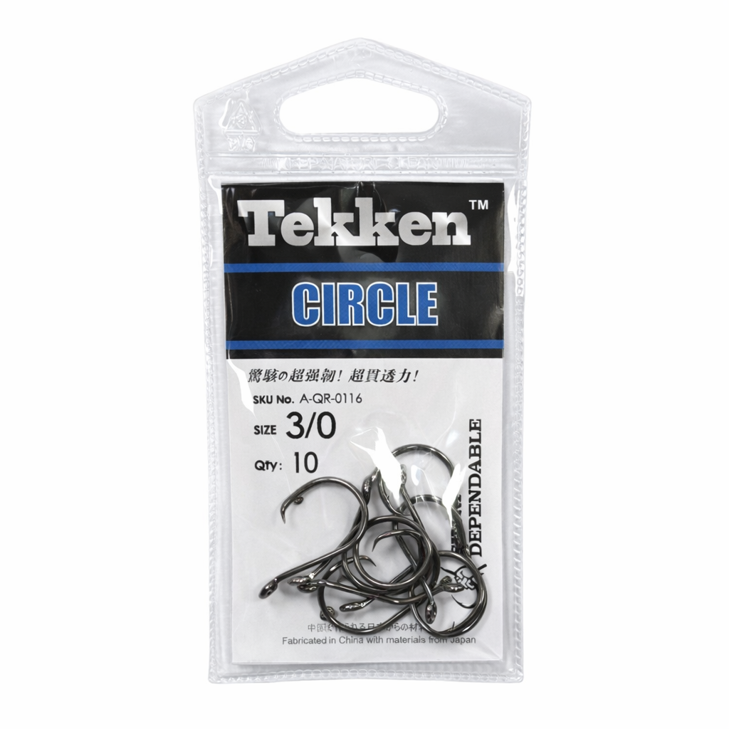 Tekken 3/0 Circle Hooks - 10 Pack