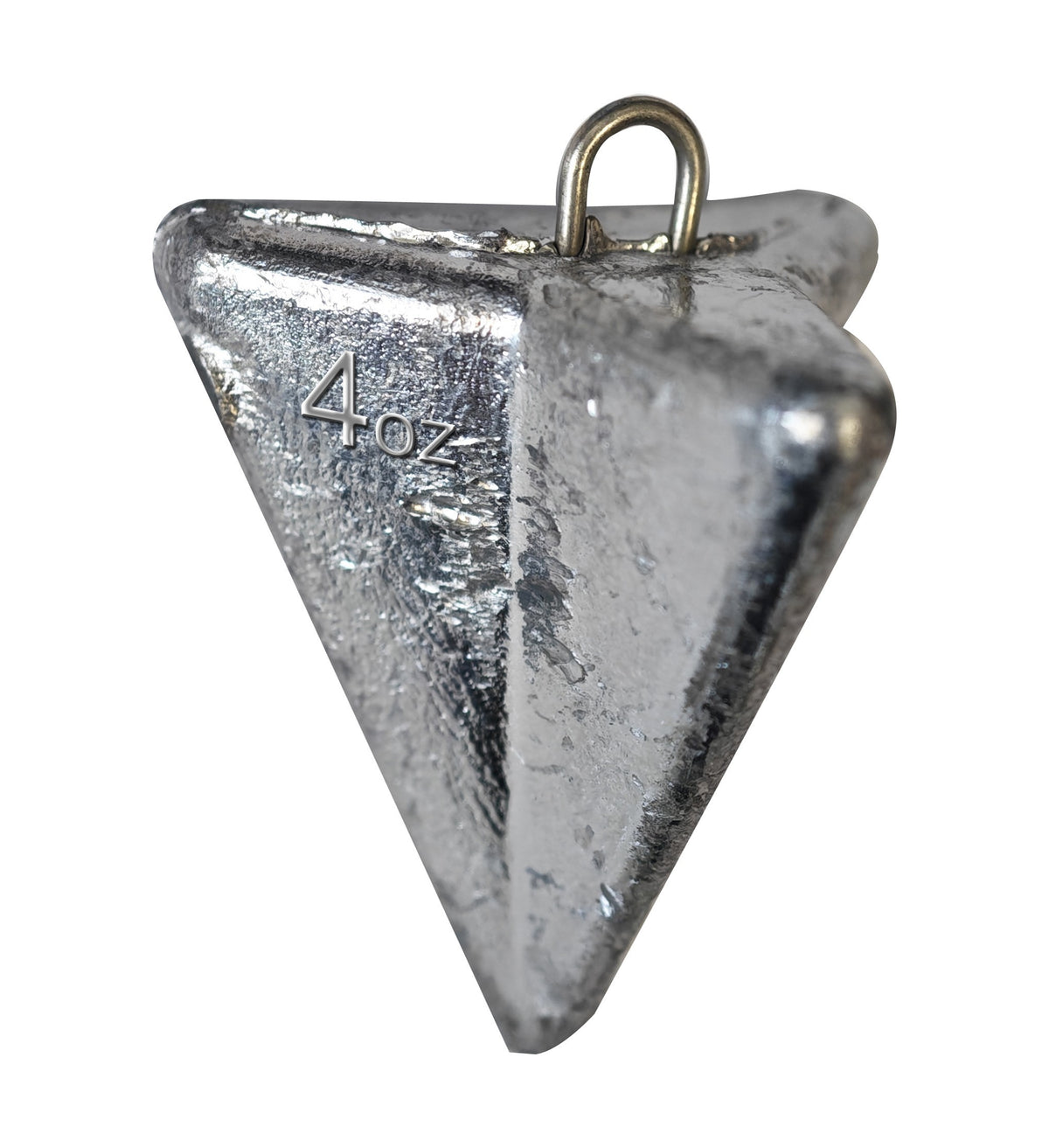 Rivernsea 4oz star fishing sinker made of lead with a stainless steel eyelet for secure rig attachment